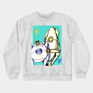 Robots Love Crewneck Sweatshirt